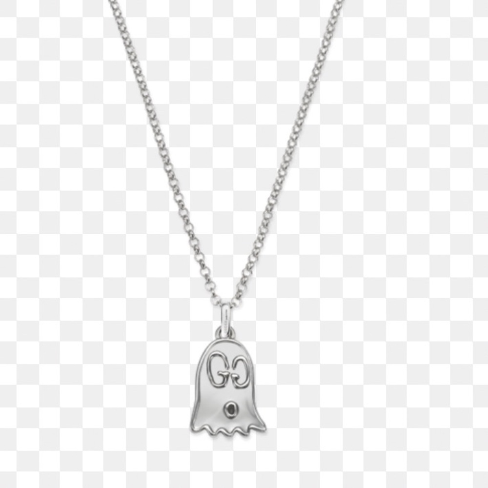 Gucci Women’s Sterling Silver Ghost Pendant with Gucci box and bag- NWOT